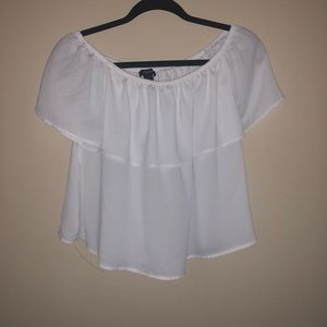 White off the shoulder top